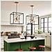 Lampadario Industrial Nordico Aros Acciaio Nero Ottone 12 Luci E14 - Foto miniatura 5