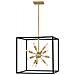 Lampadario Industrial Nordico Aros Acciaio Nero Ottone 12 Luci E14 - Foto miniatura 1