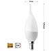 Lampadina Led 6 W Soffio Colpo Di Vento Luce Calda E14 6w C37 - Foto miniatura 1