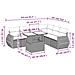 Set Divani Da Giardino Con Cuscini 7pz Nero Polyrattan - Foto miniatura 3