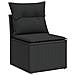 Set Divani Da Giardino Con Cuscini 7pz Nero Polyrattan - Foto miniatura 7