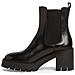 Black Casual Closed Booties Stivaletti Pelle Scarpe Donna Nero Eu 36, 1-25469-41 003 - Foto miniatura 3