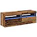 Mobili Porta TV con LED 2 pz Legno Antico in Legno Multistrato - Foto miniatura 3