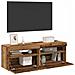 Mobili Porta TV con LED 2 pz Legno Antico in Legno Multistrato - Foto miniatura 5