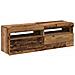 Mobili Porta TV con LED 2 pz Legno Antico in Legno Multistrato - Foto miniatura 7