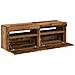 Mobili Porta TV con LED 2 pz Legno Antico in Legno Multistrato - Foto miniatura 10