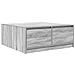 Tavolino da Salotto con Cassetti Grigio Sonoma 100x100x40 cm - Foto miniatura 4