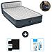 Set Materassino Gonfiabile - 236x152x86 Cm - Grigio - Include Accessori Coordinati Cb18 - Foto miniatura 1