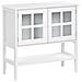 Credenza Espositiva In Vetro Con Ripiano Inlet 80 Cm Bianco - Foto miniatura 2