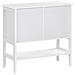 Credenza Espositiva In Vetro Con Ripiano Inlet 80 Cm Bianco - Foto miniatura 5