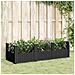 Lusso Casadino -  Fioriera Da Giardino Con Picchetti Nera 123,5x43,5x43,5 Cm Pp - Foto miniatura 8