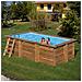 Piscina In Legno Sunbay Marbella 2 - 420 X 270 X 117 Cm Rettangolare - Foto miniatura 1
