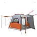 Tenda da Campeggio 4 Persone Grigio e Arancione Impermeabile - Foto miniatura 2