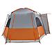 Tenda da Campeggio 4 Persone Grigio e Arancione Impermeabile - Foto miniatura 6