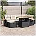 Set Divani da Giardino con Cuscini 8 pz Nero in Polyrattan - Foto miniatura 2