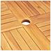 Set da Pranzo per Giardino 5 pz in Legno Massello di Teak - Foto miniatura 7