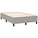 Giroletto a Molle con Materasso Grigio Chiaro 120x200cm Tessuto - Foto miniatura 4