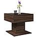 Tavolino Salotto con LED Rovere Marrone 50x50x45 cm Multistrato - Foto miniatura 5