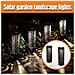 Set Di 4 Luci Solari Da Giardino A Led Nere Quadrate Con Luce Calda E Design Traforato - Foto miniatura 4