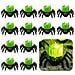 Set Di 12 Candele Led A Forma Di Ragno Per Halloween Verdi - Foto miniatura 1