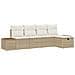 Set Divano da Giardino 5 pcs Beige 55 x 62 x 69 cm Poly Rattan - Foto miniatura 1