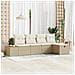 Set Divano da Giardino 5 pcs Beige 55 x 62 x 69 cm Poly Rattan - Foto miniatura 2