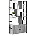 Libreria Grigio sonoma 80 x 30 x 155.5 cm Legno multistrato - Foto miniatura 3