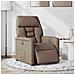 Poltrona Elettrica Reclinabile Marrone in Tessuto - Foto miniatura 2