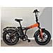 Bici E-bike Fat Bike Misura 20 Cambio 7v Batteria 48v 17,5ah Motore 250w 50nm Bicicletta Elettrica Pieghevole In Alluminio - Blu Opaco - Foto miniatura 1
