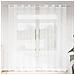 Tende con tende 2 pcs Bianco Poliestere - Foto miniatura 2