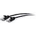 Cavo patch di rete Ethernet sottile Cat6a antigroviglio, non schermato (UTP) da 0,3 m - Nero - Foto miniatura 1