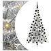 Albero di Natale artificiale con luci integrate Argento 210 cm - Foto miniatura 1