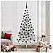 Albero di Natale artificiale con luci integrate Argento 210 cm - Foto miniatura 2
