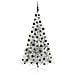 Albero di Natale artificiale con luci integrate Argento 210 cm - Foto miniatura 3