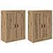 Mobile a muro 2 pcs Rovere artigianale 69,5 x 34 x 90 cm - Foto miniatura 1
