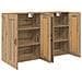 Mobile a muro 2 pcs Rovere artigianale 69,5 x 34 x 90 cm - Foto miniatura 6