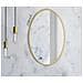 Specchio Valora 40CM con cornice dorata Specchio rotondo in metallo stile moderno - Foto miniatura 4