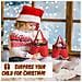Sacchetto Regalo A Forma Di Pantaloncini Di Babbo Natale - Borsa Festiva In Tessuto Non Tessuto Per Dolci E Bottiglie Di Vino  L - Foto miniatura 2