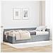 Struttura Letto Angolare con Materasso 2 pcs Grigio chiaro - Foto miniatura 2