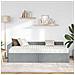 Struttura Letto Angolare con Materasso 2 pcs Grigio chiaro - Foto miniatura 3