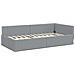 Struttura Letto Angolare con Materasso 2 pcs Grigio chiaro - Foto miniatura 6