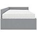 Struttura Letto Angolare con Materasso 2 pcs Grigio chiaro - Foto miniatura 8