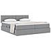 Letto con Contenitore con materasso Grigio chiaro 200 x 200 cm - Foto miniatura 3