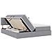 Letto con Contenitore con materasso Grigio chiaro 200 x 200 cm - Foto miniatura 7