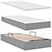 Letto con Contenitore con materasso Grigio chiaro 200 x 200 cm - Foto miniatura 8