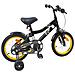 Bicicletta per Bambini 12 Pollici per bambini di 2-4 anni Nero - Foto miniatura 3