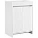 Mobiletto da Bagno Sotto Lavabo Bianco 56 x 37,5 x 81 cm - Foto miniatura 1