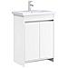 Mobiletto da Bagno Sotto Lavabo Bianco 56 x 37,5 x 81 cm - Foto miniatura 2
