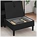 Pouf con Storage Nero Velluto - Foto miniatura 3