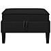 Pouf con Storage Nero Velluto - Foto miniatura 4